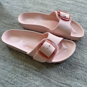 Birkenstock Madrid Big Buckle EVA Light Rose US Size 10 Narrow Fit NIB